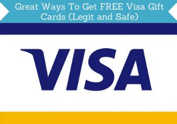 earn a visa gift card|15 Great Ways To Get FREE Visa Gift Cards (Legit and Safe).